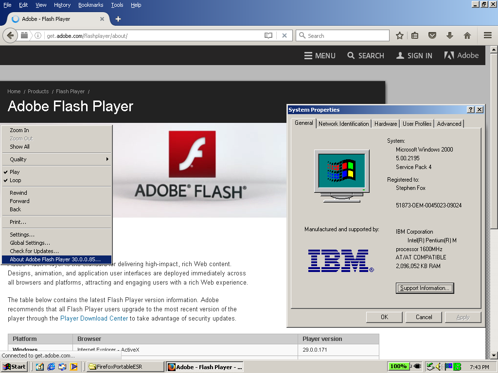 Adobe flash player 6 for windows xp free download inspect exe windows 10 download
