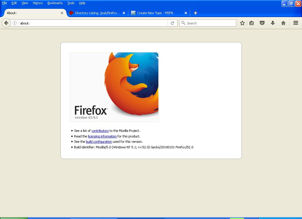firefox browser for windows xp